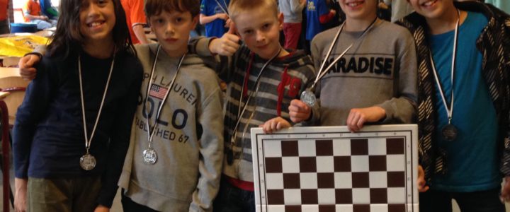 Team Tweemaster op het regionale Schoolschaaktoernooi